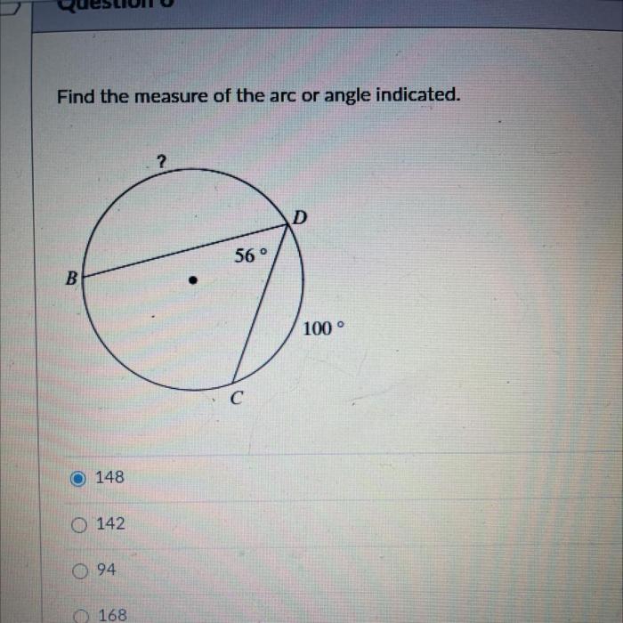 Arc measure find