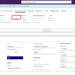 Inventory specified warehouse check ax approved within